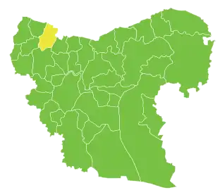 The administrative center of Sharran Subdistrict shown above is the city of Sharran.