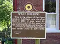 West Building sign