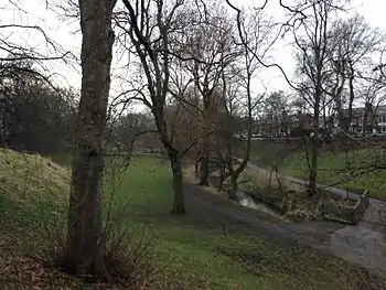 The Sheddy Dene image taken from Hollyhurst Road entrance.