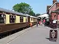 A Pullman train in Platform 1 at Sheffield Park