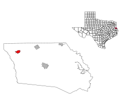 Location of Timpson, Texas