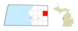 Location within Mason County