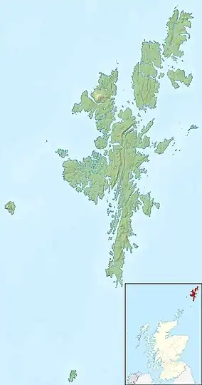 Uyea is located in Shetland