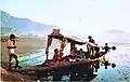 Shikara "Whoopee" setting off on Dal Lake