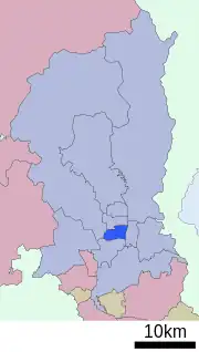 Location of Shimogyō-ku in Kyoto