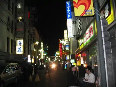 Kabukicho back alleys are a popular yakuza hangout