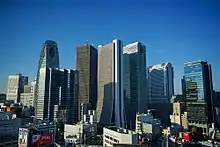 Shinjuku as a symbol of the Manhattanization of Tokyo, known as "Kyohattan"