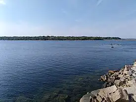 Photo of ship cemetery taken from Ekenabben harbour