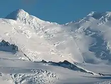 Lyaskovets Peak from Bransfield Strait, with Shipka Saddle and Levski Peak on the right