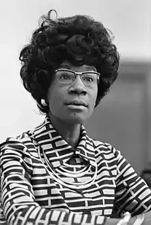 Shirley Chisholm, first black woman elected to US Congress (B.A. 1946)