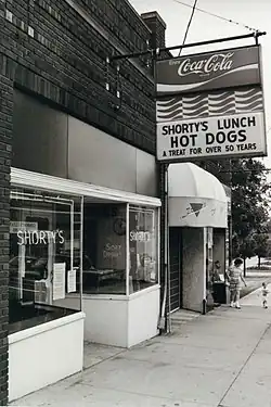 Shorty's Lunch is a Washington, Pennsylvania-based hot dog lunch counter that was established in 1932.