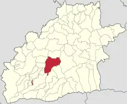 Location in Sibiu County