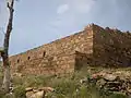 Side view of the Buddhist remains.