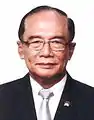 Another portrait of Sidarto Danusubroto as Speaker of the People's Consultative Assembly