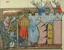 Counterweight trebuchet at the siege of Nicaea (1097), 1337