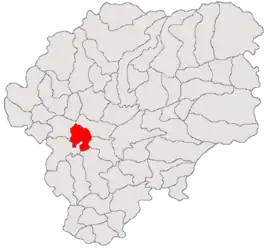 Location in Bistrița-Năsăud County