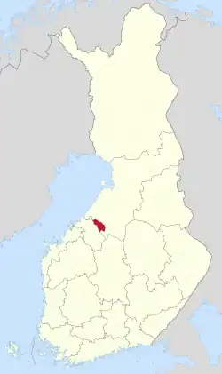 Location of Sievi in Finland