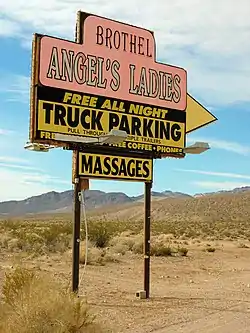 Angel's Ladies sign