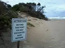 Image 48Signpost at Mpenjati Naturist Beach (from Naturism)