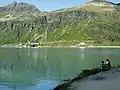 Silvretta reservoir with the Bielerhöhe community