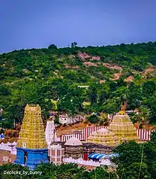 Five tier temple tower painted in white