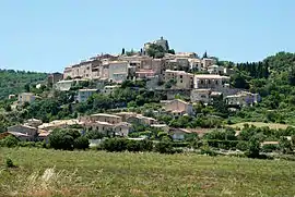 A general view of the village of Simiane-la-Rotonde