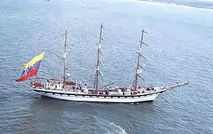 Simon Bolivar under sail