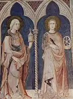 Simone Martini, Mary Magdalene and Saint Catherine of Alexandria (1322-1326)