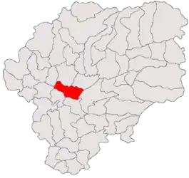 Location in Bistrița-Năsăud County