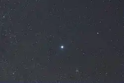 Sirius and M41 (lower right), M50 (upper left), and NGC 2360 (lower left)