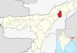 Location in Assam