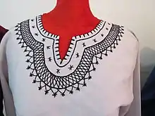 Example of Sistan embroidery, traditional black