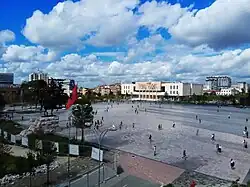 View of the Skanderbeg Square from the Municipality Building