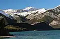 Skogan Peak seen from Barrier Lake