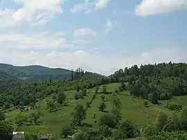 Rural landscape in Slătioara, Râșca