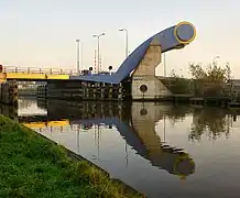 Slauerhoffbrug in down position.