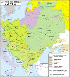 Image 33Baltic tribes (purple) in 7–8th centuries (from History of Latvia)