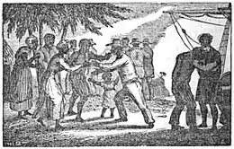 Image 27An 1835 illustration of liberated Africans arriving in Sierra Leone (from Sierra Leone)