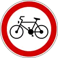 II-14Forbidden for bicycles