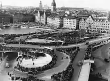 Opening of new interchange 15 October 1935