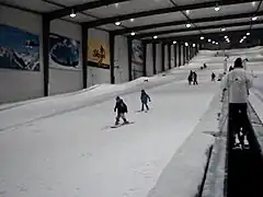 Snow slope inside at Snowplanet