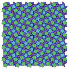 A snub operator applied twice to the square tiling, while it doesn't have regular faces, is made of square with irregular triangles and pentagons.