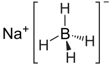 Wireframe model of sodium borohydride