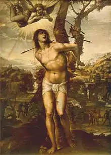 St. Sebastian and the arrows.