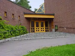 The main entrance to the church of sofiemyr