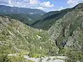 Sohodol Gorge viewed from Cornetu mountain