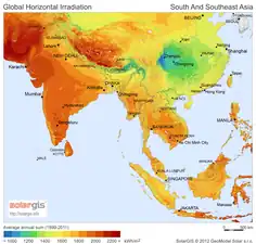 Image 110South and South-East Asia (from Solar power)