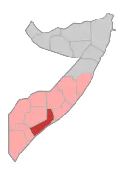 Location in Somalia