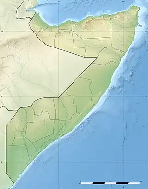 Jowhar is located in Somalia