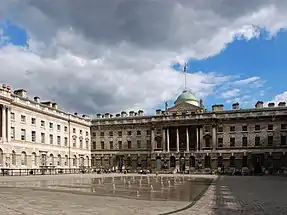 The central courtyard of Somerset House (London), 1776, by Sir William Chambers